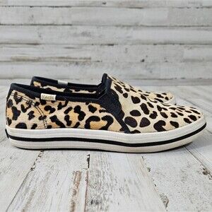 Kate Spade x Keds Calf Hair Cat Print Sneaker Shoes